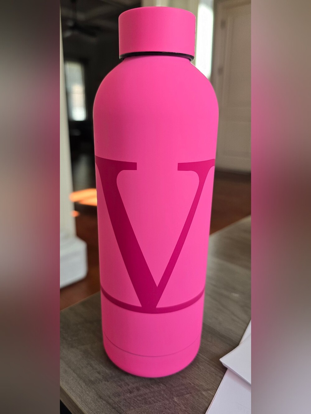 Valentino Pink V Logo Insulated Bottle